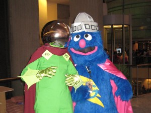 Mysterio at DragonCon 2010 with Super Grover