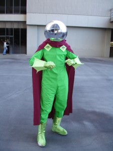 Mysterio outside the hotel