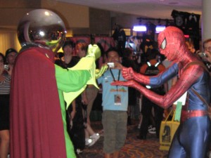 Mysterio at DragonCon 2010 with Spider-Man