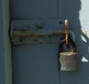 Lock on door