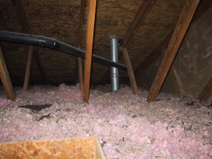 Insulation level before atic storage space