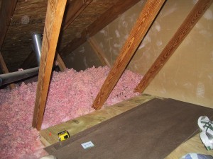 Plywood "floor" and hardboard walls ready to install