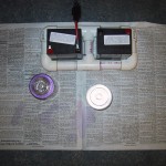 PVC battery holder glued