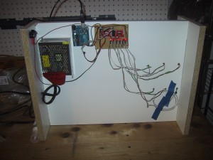 The electronics for a bubble display prototype