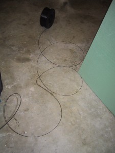 Wire Spool on Floor