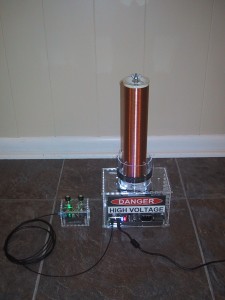 oneTesla tesla coil kit completed