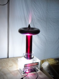 Tesla coil sparking