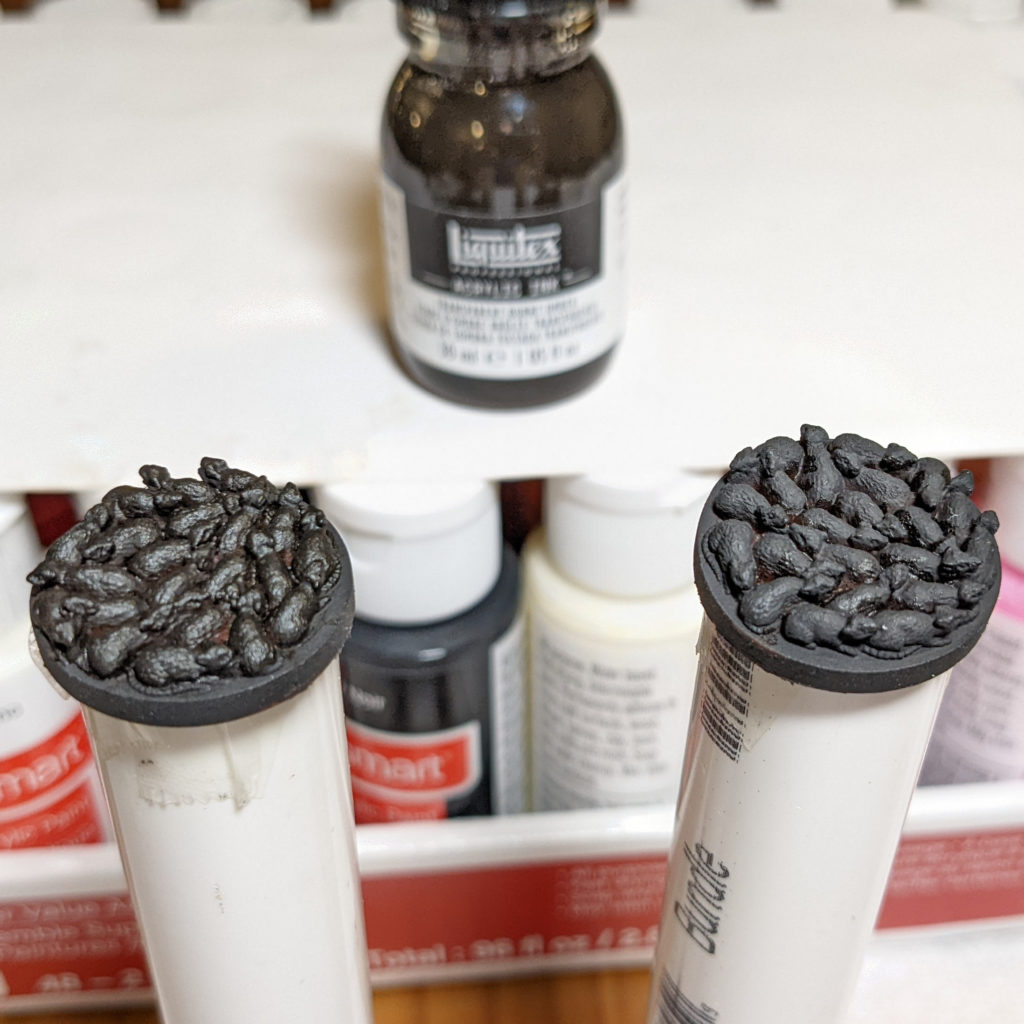 ratswarm model painted flat black with primer