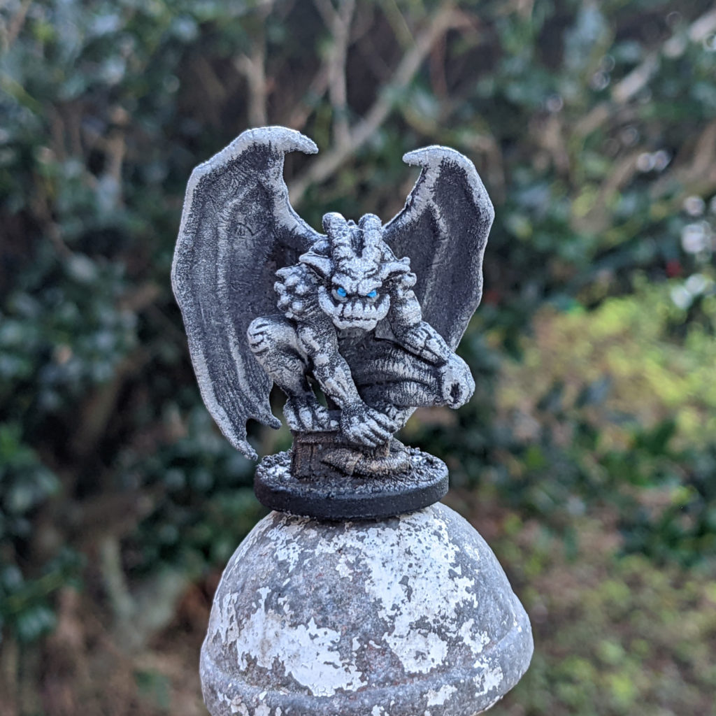 Gargoyle from castle ravenloft board game, painted