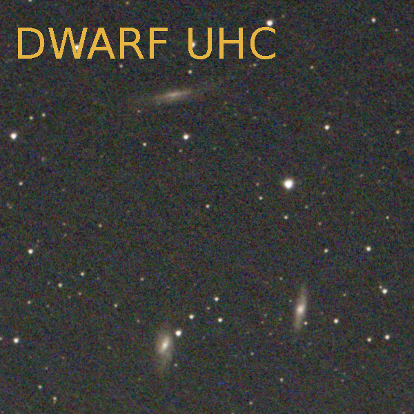 Shot of the Leo Triplet using the DWARF UHC filter.